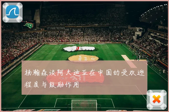 杨瀚森谈阿夫迪亚在中国的受欢迎程度与鼓励作用